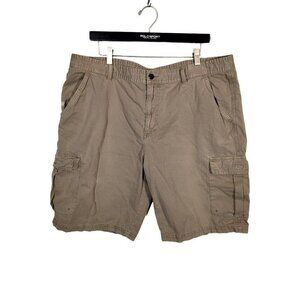 Madda Fella Ocean Trail Cotton Fishing CARGO Shorts 9" Size 40 Men's Beige Sand